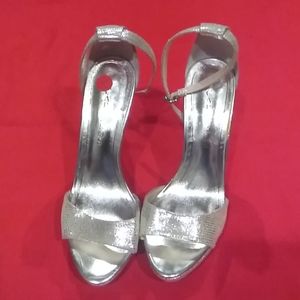 Open toed high heels about 4 inches